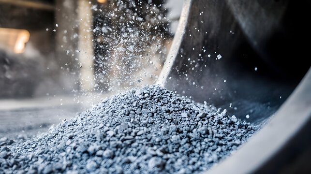 Cement Clinker Cooling Process in Industrial Manufacturing Facility