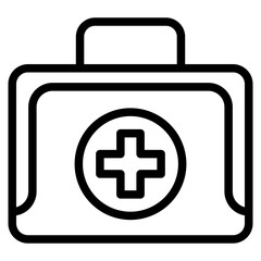 First Aid Kit and Med Kit Icon Vector Design 