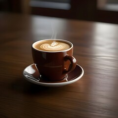 Obraz premium cup of coffee on table