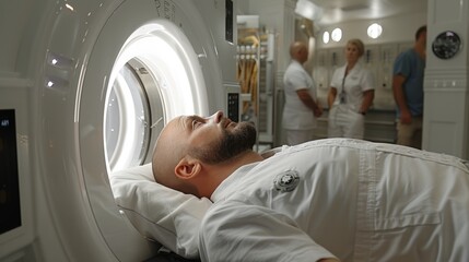 Patient's View of Ozone Therapy Featuring Medical Staff and Equipment
