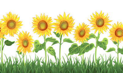 Fototapeta premium field of sunflowers