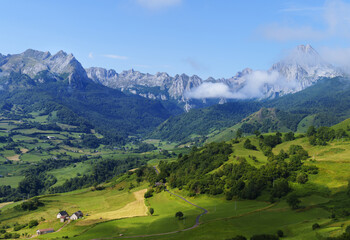 Lescun Cirque. The circus of Lescun is located in the valley of Aspe, France.