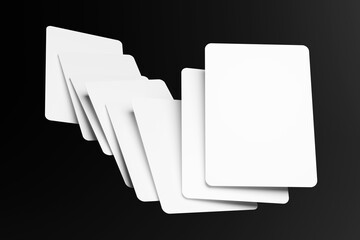 Floating Poker Card Mockup for showcasing your design to clients