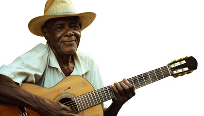 Latin Men Guitar Blues Solo