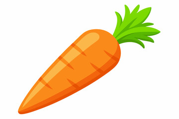 carrot vector illustration on a white background.