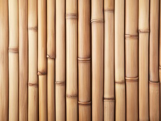 Naklejka premium A close-up of textured bamboo, showcasing its natural beauty and unique patterns. Ideal for eco-friendly designs and backgrounds.