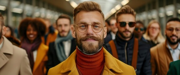 Obraz premium Multi-Ethnic People Going On A Business Trip, Showing Diversity And Professionalism