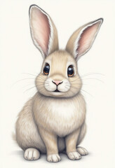 Obraz premium Drawing of rabbit