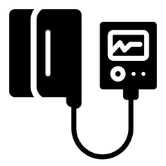 Blood Pressure icon in glyph style