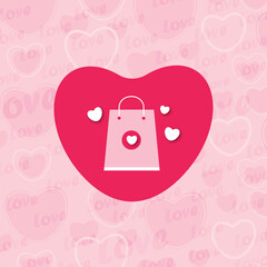 Heart lock with key  icon