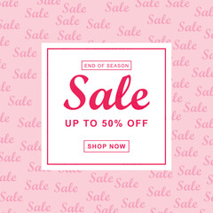 Up To 50% Off  Sale Poster Design