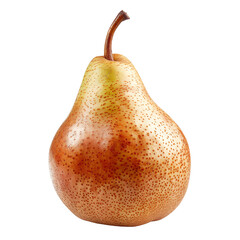 "Sweet Red Pear: Natural Freshness Isolated on Transparent Background. PNG Format"