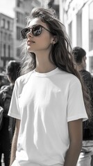 White t-shirt mockup | Mockup