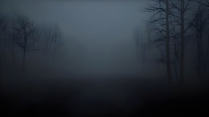 Foggy Forest at Dawn Eerie and Serene