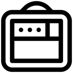 Combo amp. Editable stroke vector icon. 