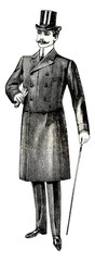 Man vintage fashion illustration © lynea