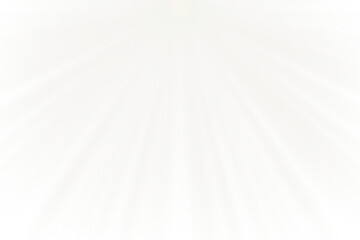 Rays of light emanating from top light source isolated on transparent background. Light beam overlay