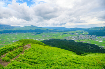 Obraz premium 阿蘇国立公園 大観峰からの一望