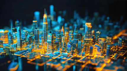 Visionary engineer merges with city's blueprint, dreaming up tomorrow's skyline