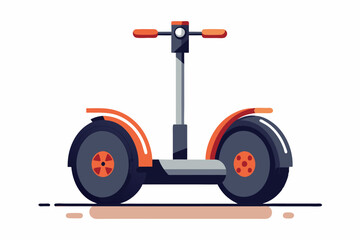 Fototapeta premium Orange and Black Self-Balancing Electric Scooter