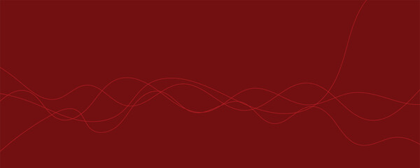 Abstract red wavy background