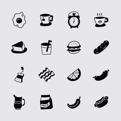 coffee shop menu collection vector illustration