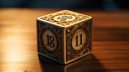 A close-up of a single die displaying the number one, representing the beginning and possibility inherent in each roll .