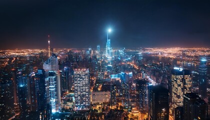 Obraz premium Bright lights, big city nights.