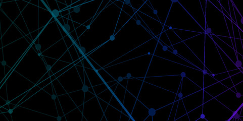 Abstract connecting dots and lines with geometric background. Geometric plexus structure cybernetic concept. Internet connection network high digital technology with connecting points and lines.