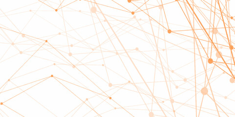 Abstract connecting dots and lines with geometric background. Geometric plexus structure cybernetic concept. Internet connection network high digital technology with connecting points and lines.