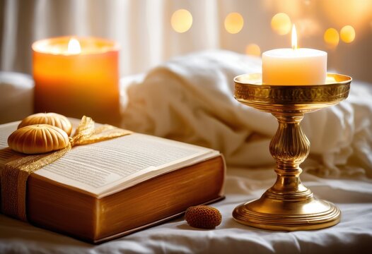 essential items yom kippur reflection mindfulness including prayer white symbolic foods enhance spiritual experience, candles, books, garments, rituals