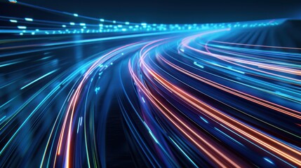 Abstract Digital Speed Lines