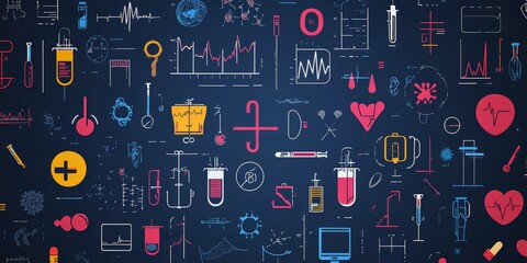 Dark Themed Healthcare Innovation Concept Design