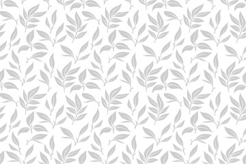 leaves vector pattern background. Green leaf seamless pattern. leaves pattern background. seamless patterns with green leaves.