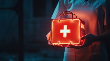 Neon First Aid Kit: A Symbol of Hope and Care