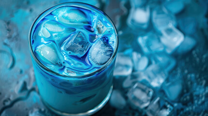 Iced Blue Matcha Latte