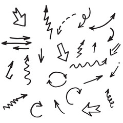 set of hand drawn symbols