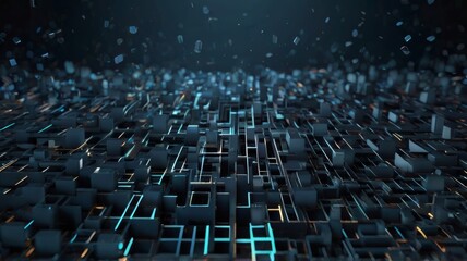 Obraz premium 3d abstract digital background with thick and thin