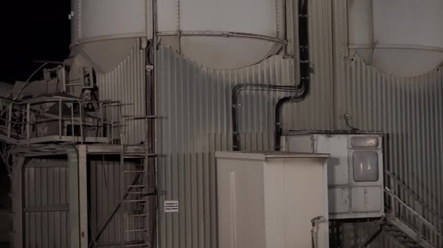 Industriegebiet Architektur Gitterrohrrahmen
