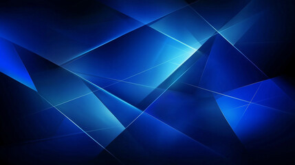 Fototapeta premium Abstract blue geometric shapes background. ..