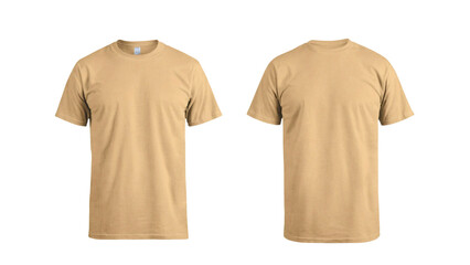 Tan men's classic t-shirt t shirt isolated on white