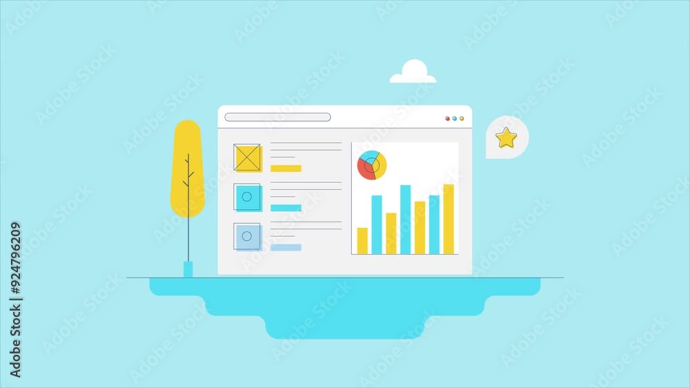 Aufkleber search ranking position and website information on web browser, data driven intelligent marketing an