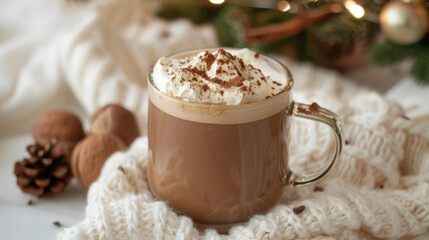 Hazelnut Mocha With Whipped Cream