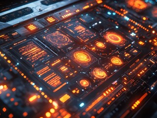 Obraz premium Futuristic Interface