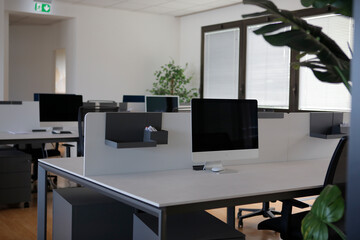 Office is empty during summer holidays.Office is empty during summer holidays.