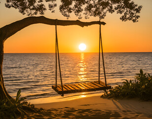 sunset on the beach, sunset at the beach, sunset on the sea