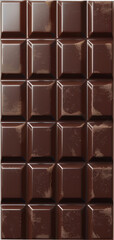 Fototapeta premium A close-up shot of a dark chocolate bar with a glossy finish.