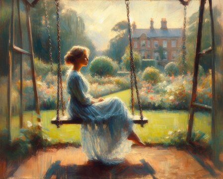 woman in a park