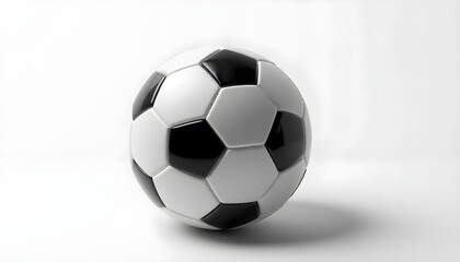 Naklejka premium soccer ball football positioned on a white background