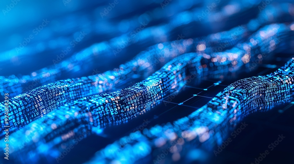 Aufkleber vibrant digital waves create a mesmerizing visual of technology and innovation, showcasing the beaut